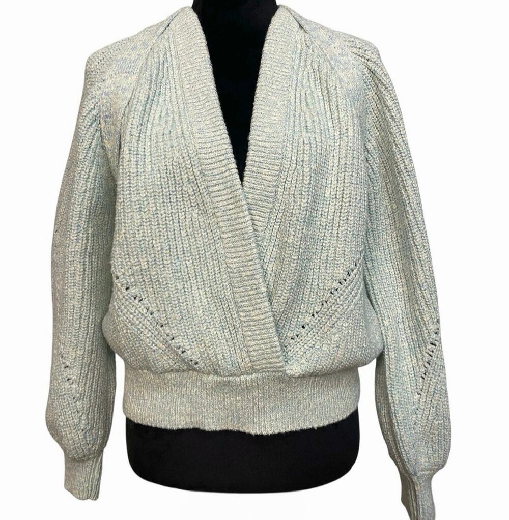 NWT - IRO Paris Dorrin Blue-Green Knit Sweater